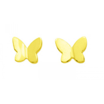 Stella - Boucles d'oreilles Papillons Or 375/1000 jaune (9K) - Boucles d oreille enfant