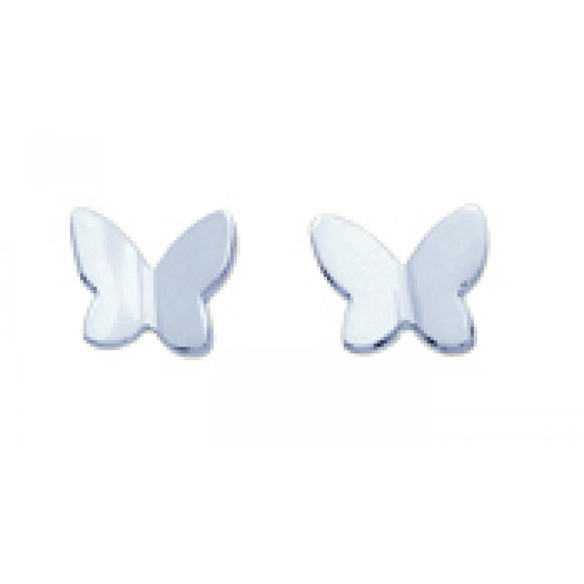 Boucles d'oreilles Papillons Or 750/1000 blanc (18K)