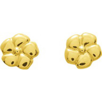Stella - Boucles d'oreilles Fleurs Or 750/1000 jaune (18K) - Bijoux Fleurs