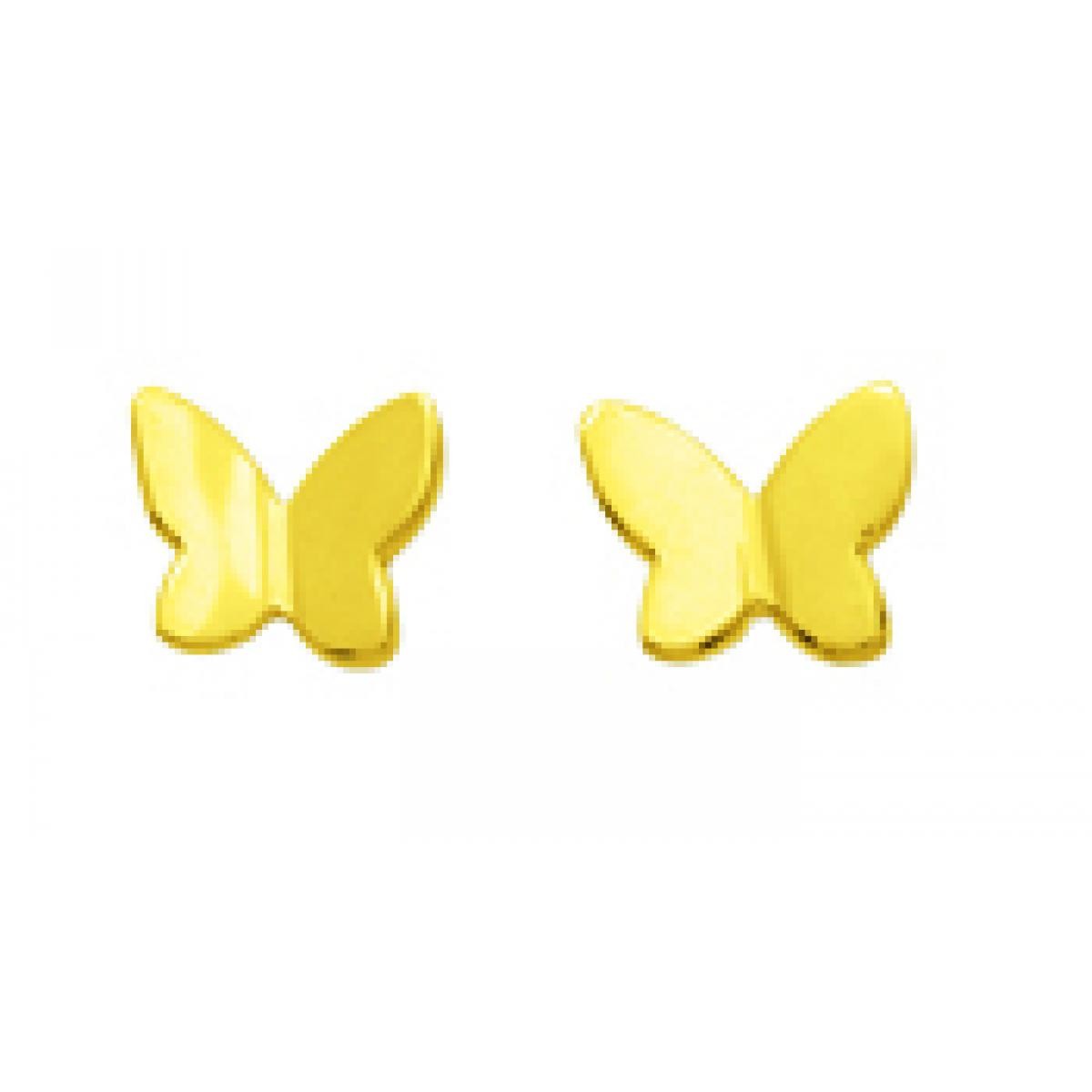 Boucles d'oreilles Papillons vis Or 375/1000 jaune (9K)