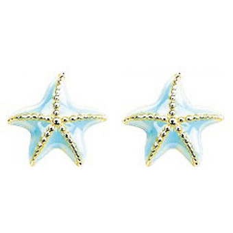 Stella - Boucles d'oreilles Etoiles de mer Or 375/1000 jaune (9K) - Bijoux Etoile