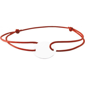 Stella - Bracelet Cordon rouge motif argent - Bracelets enfant