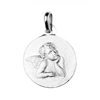 Stella - Médaille ange en argent - Bijoux Ange