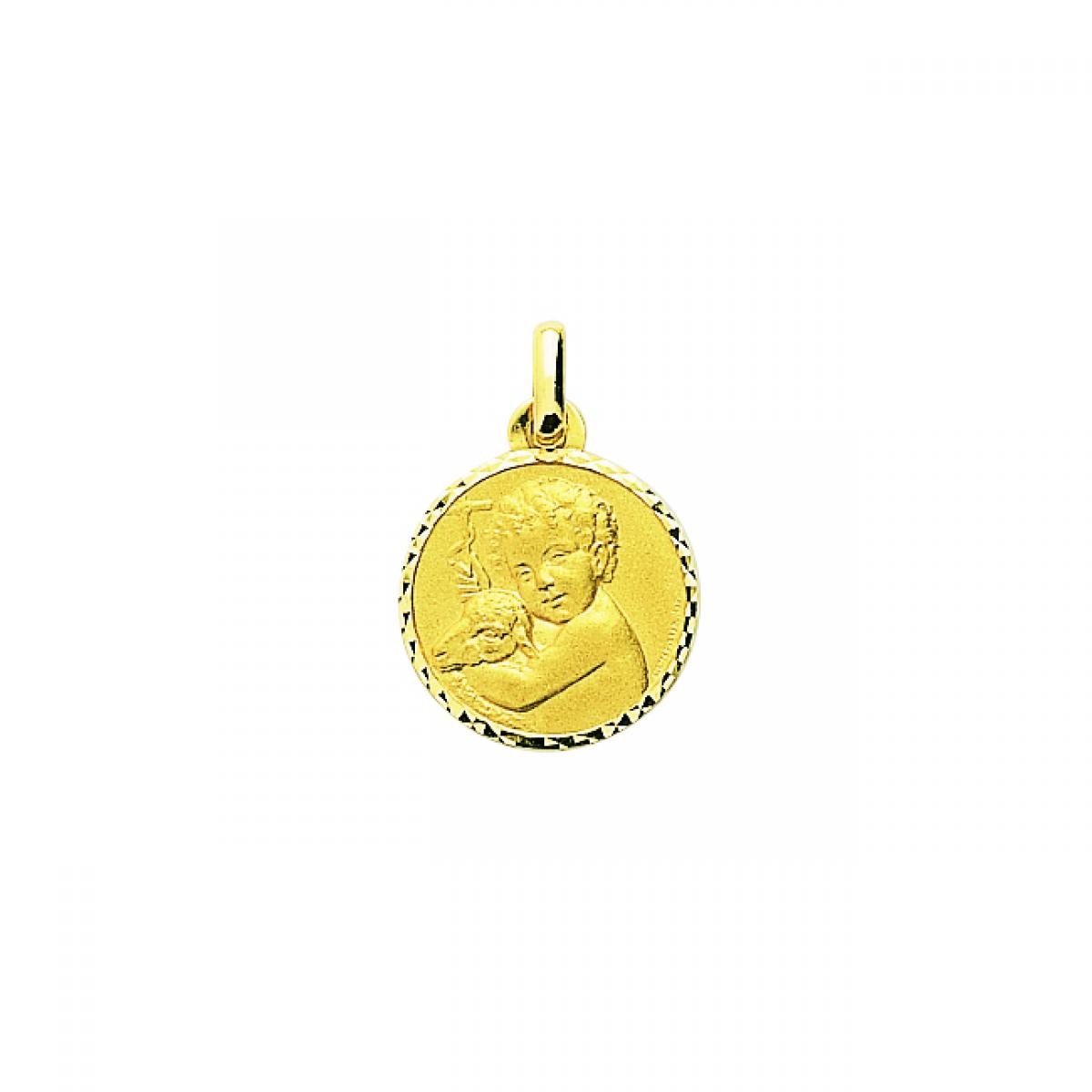 Médaille ange or 750/1000 jaune (18K)