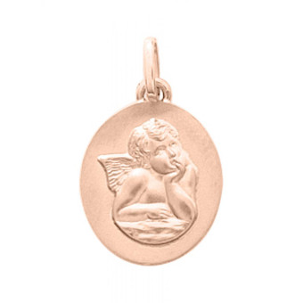 Stella - Médaille ange Or 750/1000 rose  (18K) - Bijoux Ange
