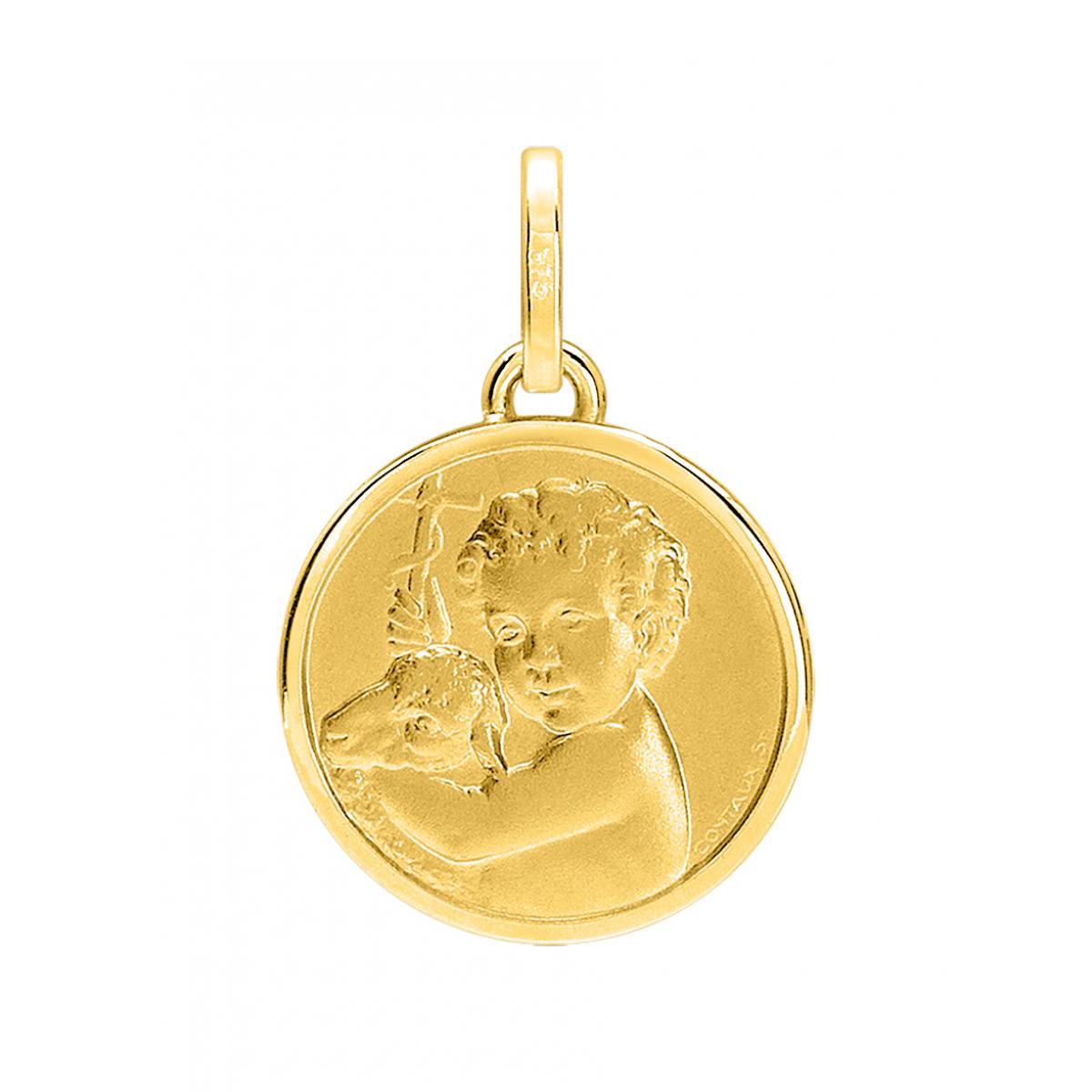Médaille ange or 750/1000 jaune (18K)