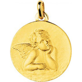Stella - Médaille ange or 750/1000 jaune (18K) - Bijoux Ange