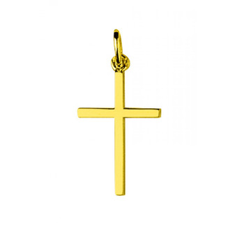 Stella - Pendentif croix Or 375/1000 jaune  (9K) - Bijoux Croix