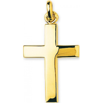 Stella - Pendentif  croix Or 375/1000 jaune  (9K) - Bijoux religieux