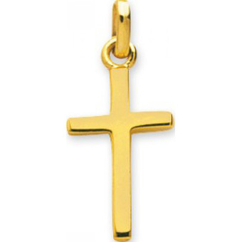 Stella - Pendentif  croix Or 375/1000 jaune  (9K) - Collier et Pendentif