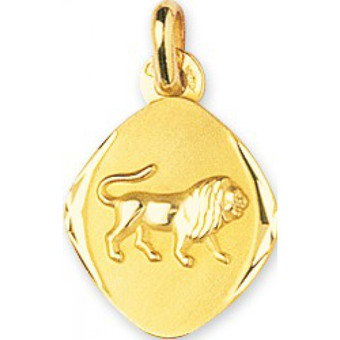 Stella - Médaille Signe Astrologique Lion Or 375/1000 jaune  (9K) - Bijoux enfants