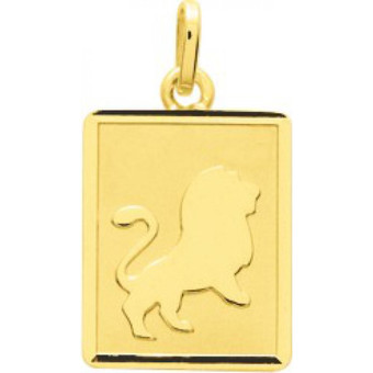 Stella - Médaille zodiaque lion or 750/1000 jaune  (18K) - Bijoux stella