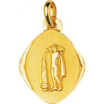 Stella - Médaille verseau or 750/1000 jaune (18K) - Bijoux enfants