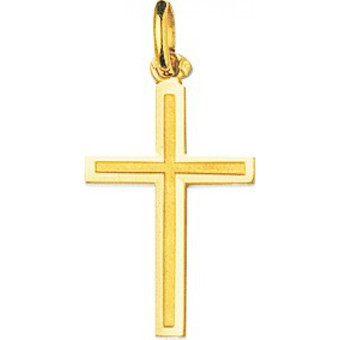 Stella - Pendentif croix or 750/1000 jaune (18K) - Bijoux Croix