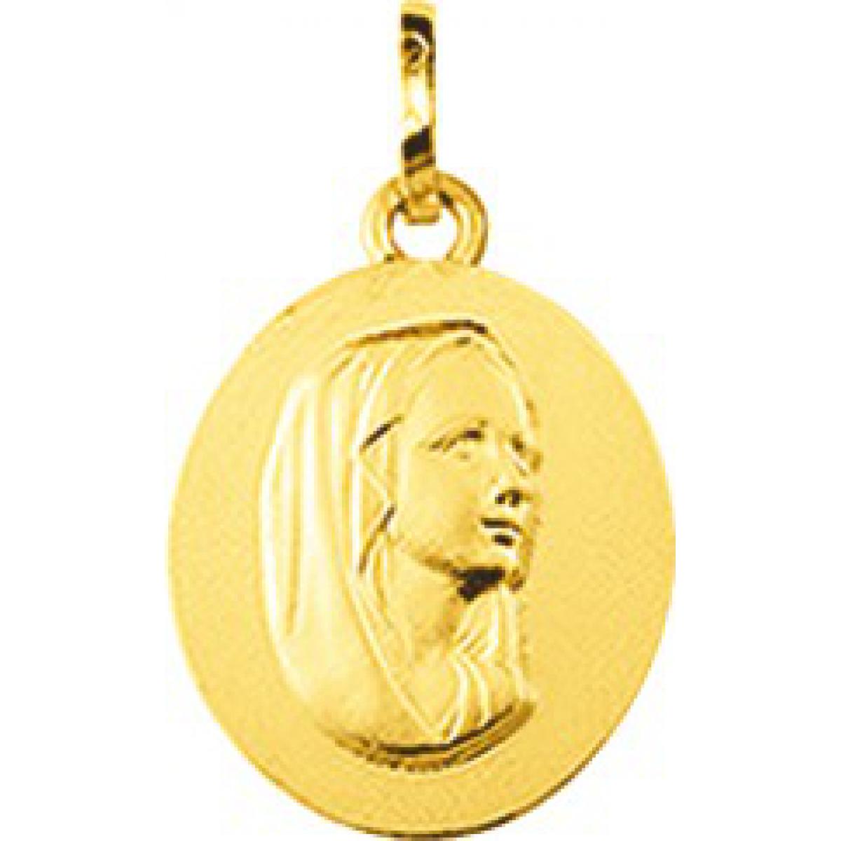 Médaille vierge Or 375/1000 jaune (9K)
