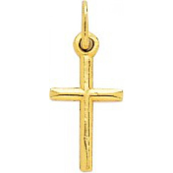 Stella - Pendentif croix Or 375/1000 jaune (9K) - Bijoux religieux