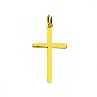 Stella - Pendentif Croix or 750/1000 jaune (18K) - Bijoux Croix