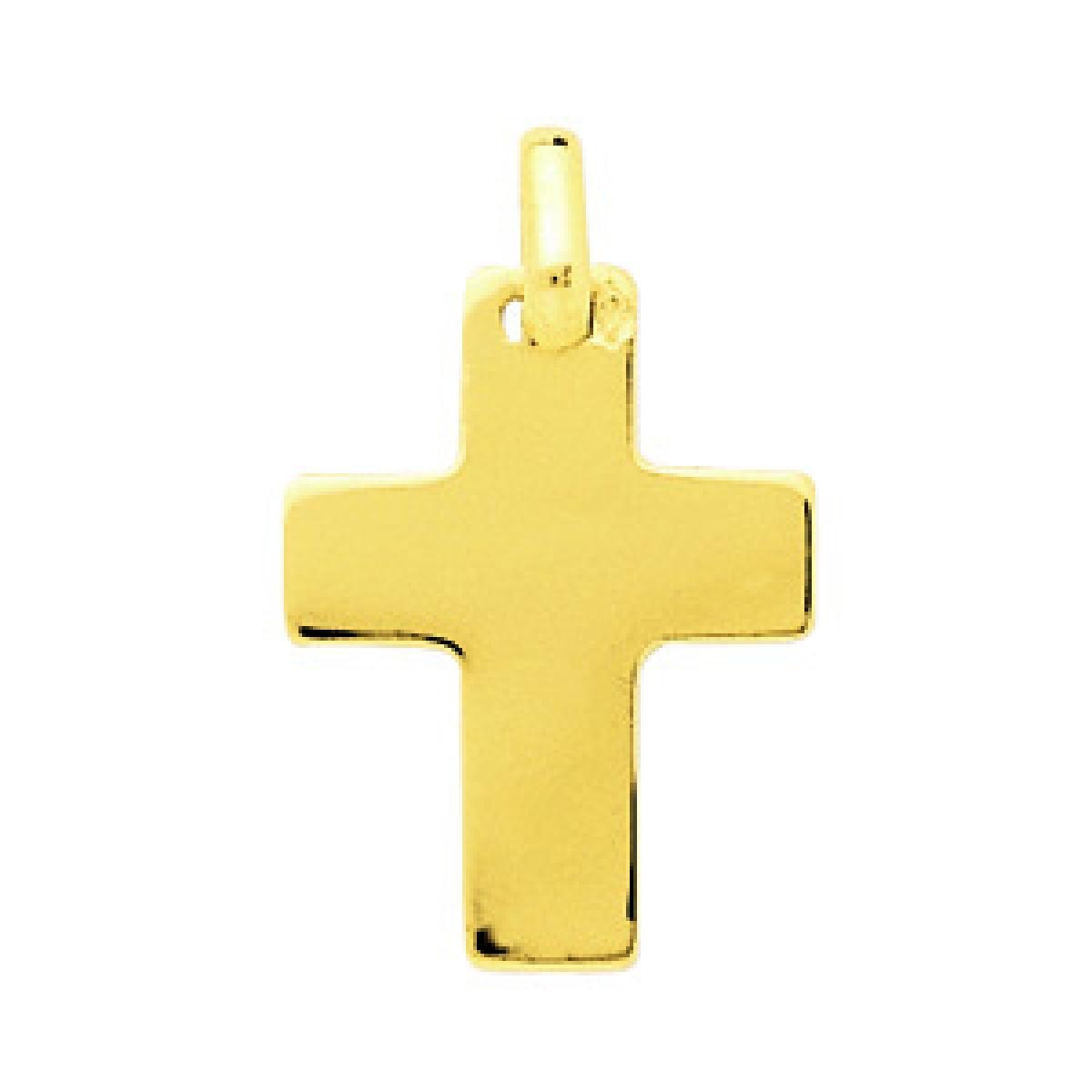 Pendentif Croix or 750/1000 jaune (18K)