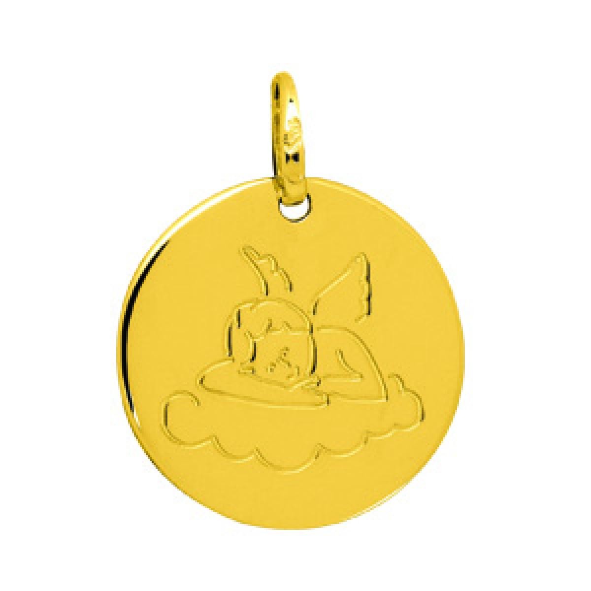 Médaille ange Or 750/1000 (18K) jaune