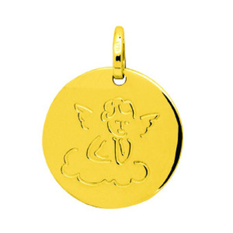 Stella - Médaille ange or 750/1000 (18K)  jaune - Bijoux Ange