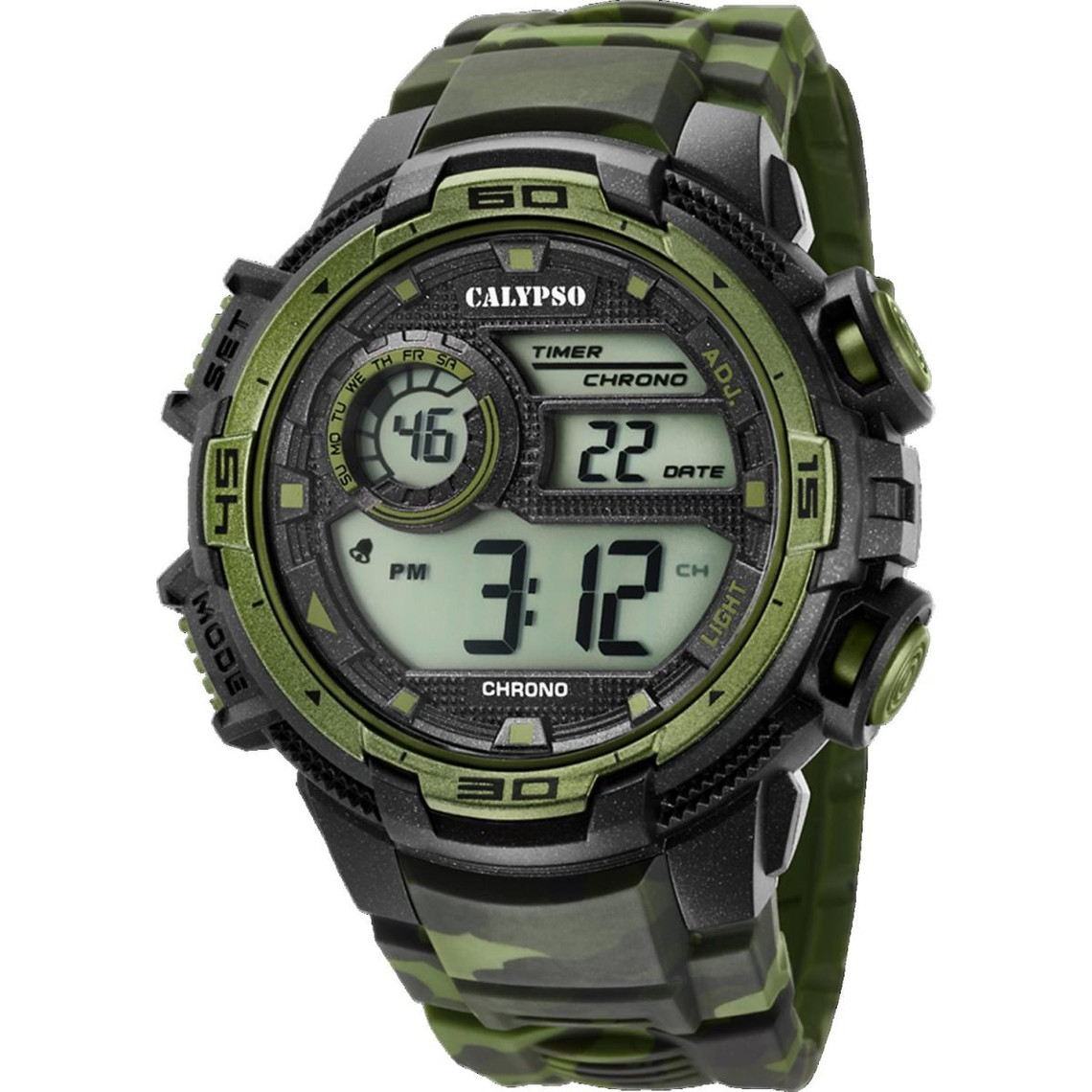 montre homme calypso k5723-2 - camouflage chronographe