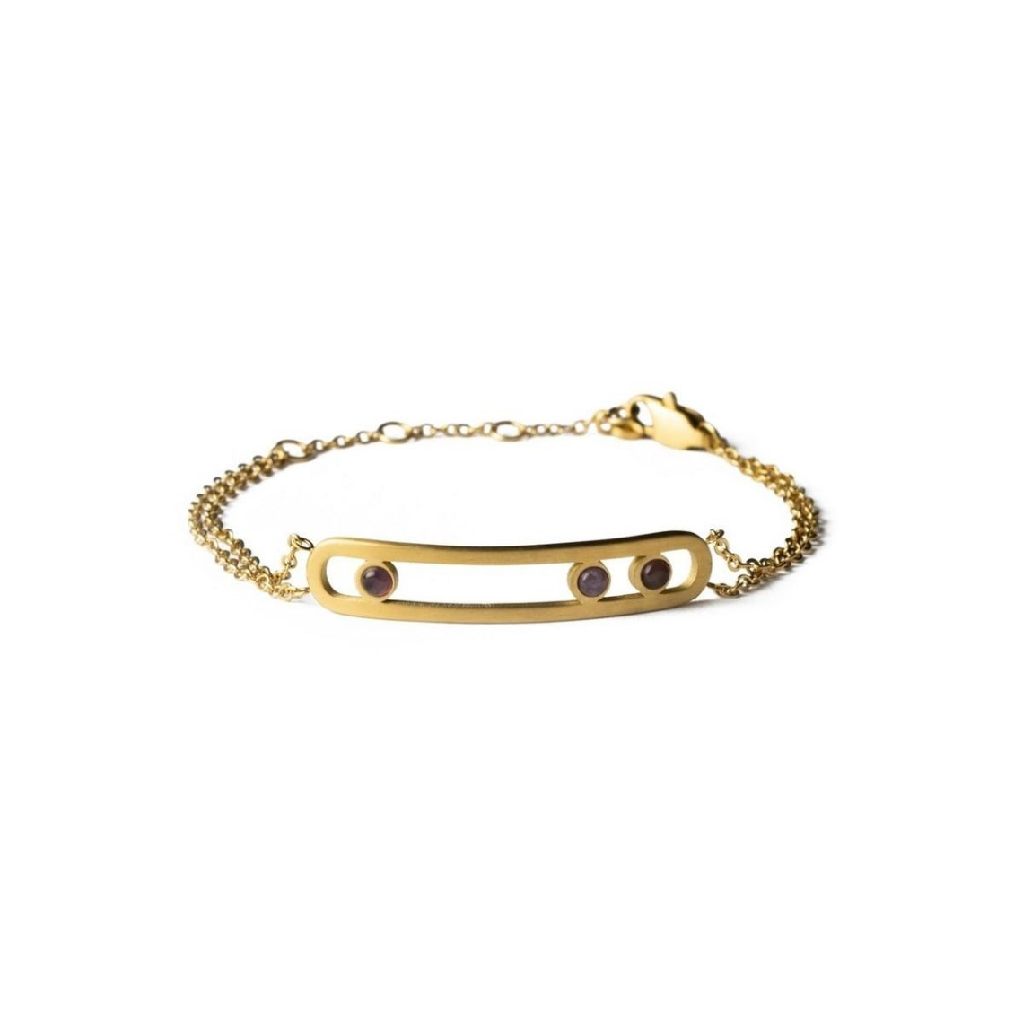 bracelet femme didyma na6 - acier doré