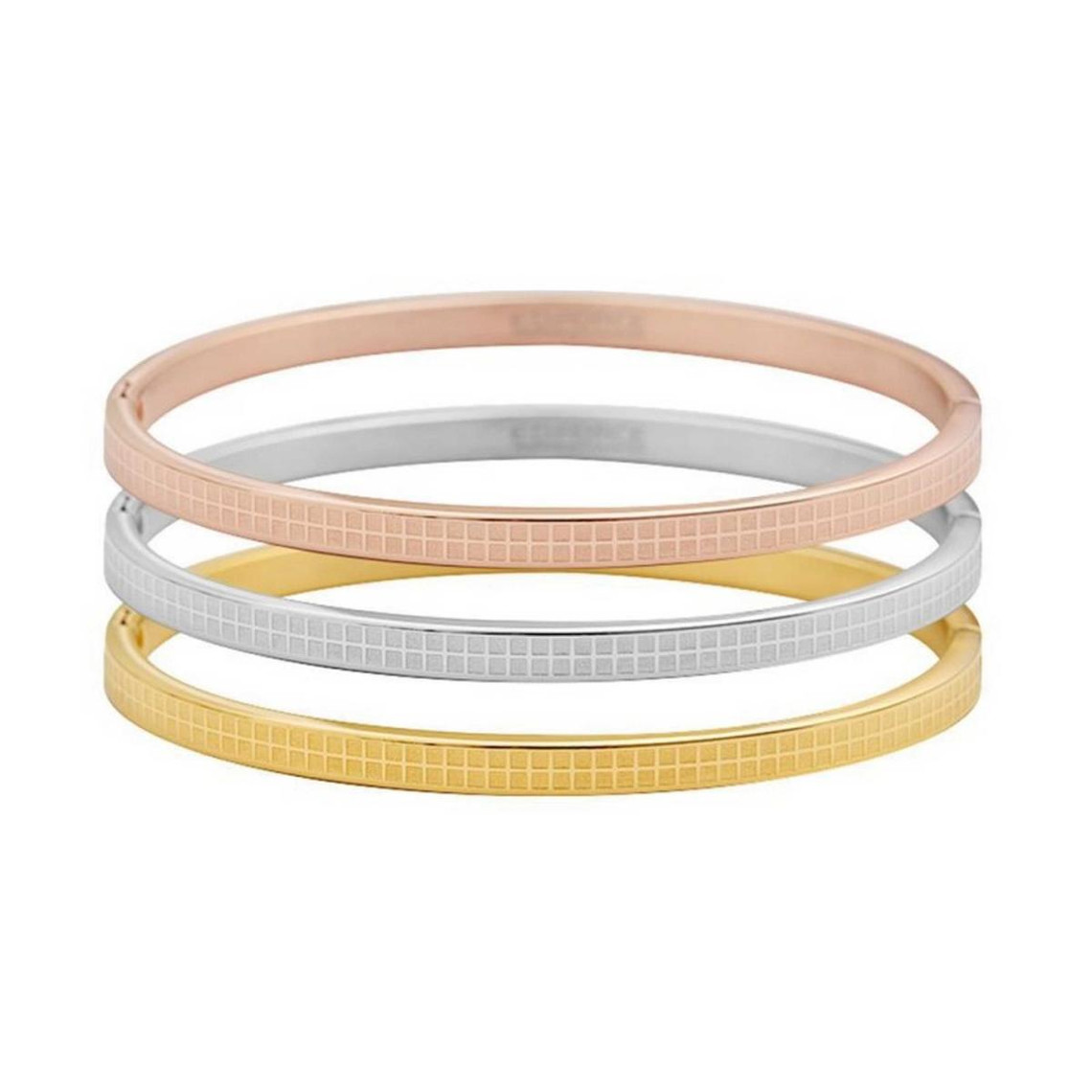 bracelet femme edforce 495-0010-b - acier doré