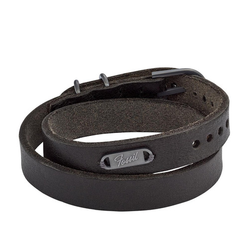 Bracelet Homme JF04128793 en cuir gris