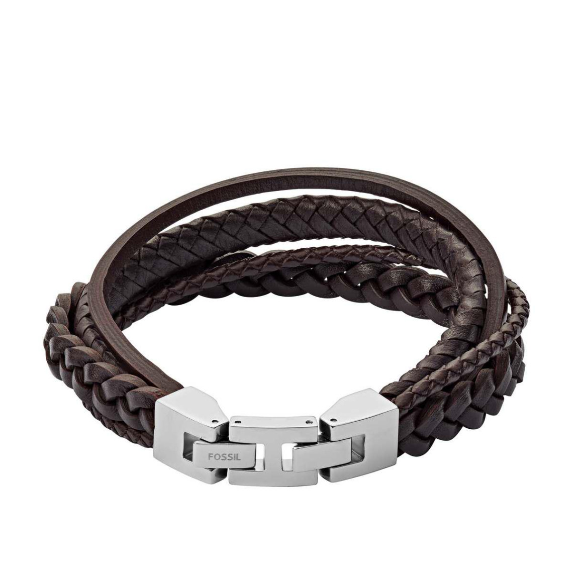 JF03631-SILVER Bracelets Fossil pour homme en coloris Métallisé Homme Bijoux Bracelets 20 % de réduction 