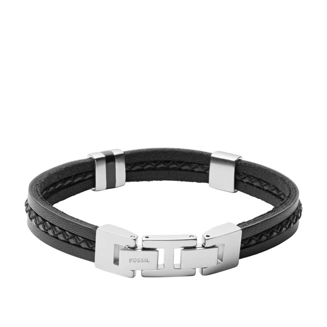 Bracelet Fossil pour homme en coloris Noir Homme Bijoux Bracelets 