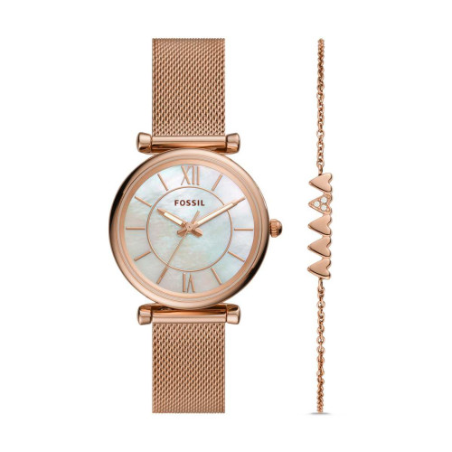 Fossil - Montre femme   - Montre Fossil Or Rose
