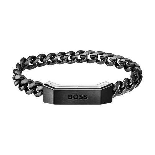 Hugo Boss Bijoux - Bracelet Homme en Acier Noir - Hugo boss bijoux
