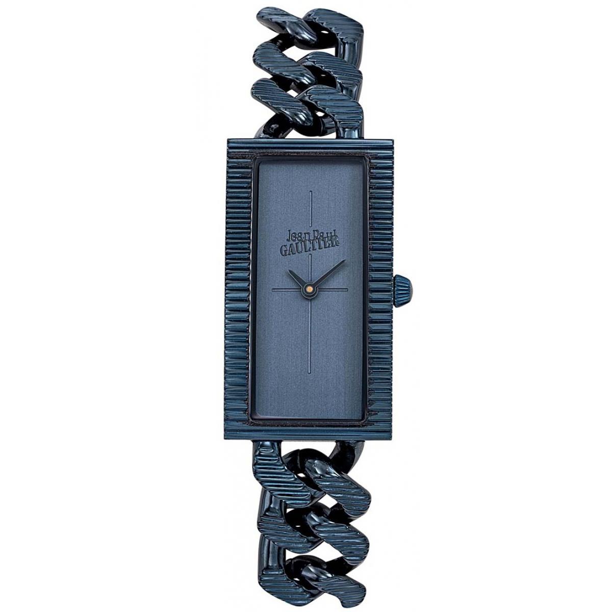 Montre Jean-Paul Gaultier 8506303 - Boîtier Acier Bleu Bracelet Acier Bleu Cadran Bleu Femme