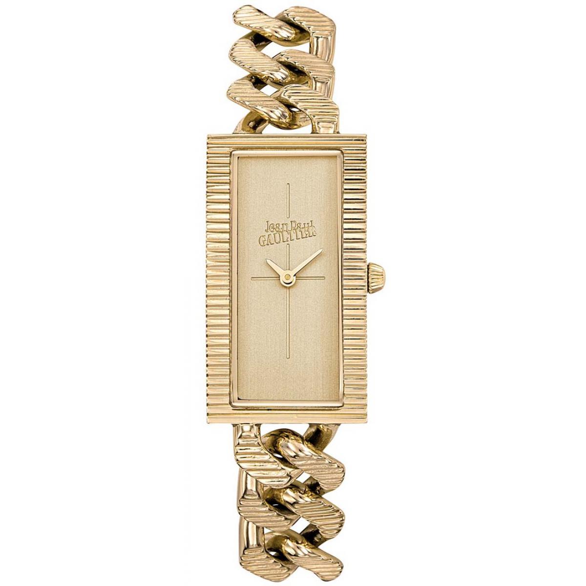 Montre Jean-Paul Gaultier 8506304 - Boîtier Acier Doré Bracelet Acier Doré Cadran Or Femme