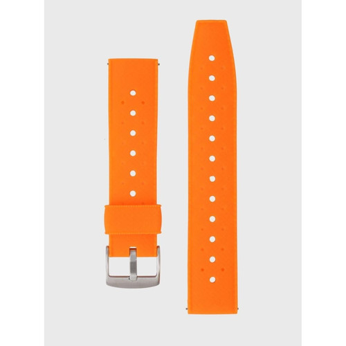 Bracelet silicone orange pour montre