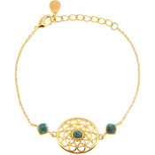 Bracelet Stella Doré & Turquoise