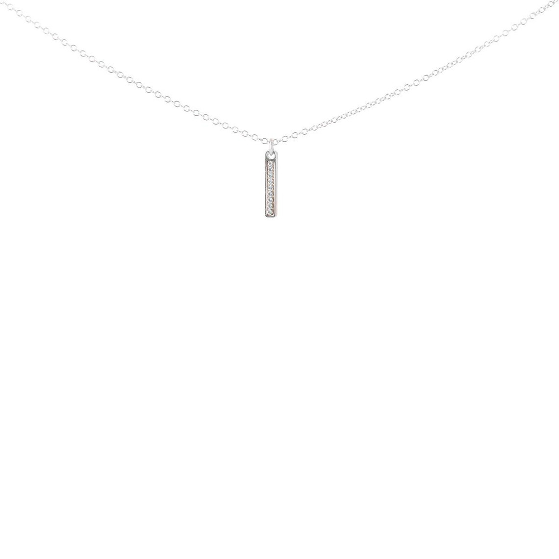 collier et pendentif les interchangeables a54273   - barette strassée pm palladium cristal  femme