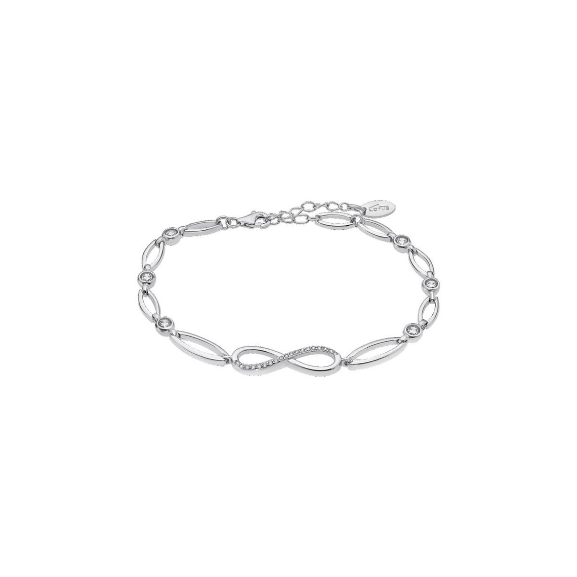 bracelet lotus silver lp1872-2/1 - dame infini trendy argent femme