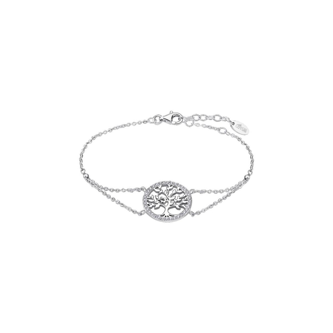 bracelet lotus silver tree of life lp1746-2-1 - bracelet tree of life argent  femme