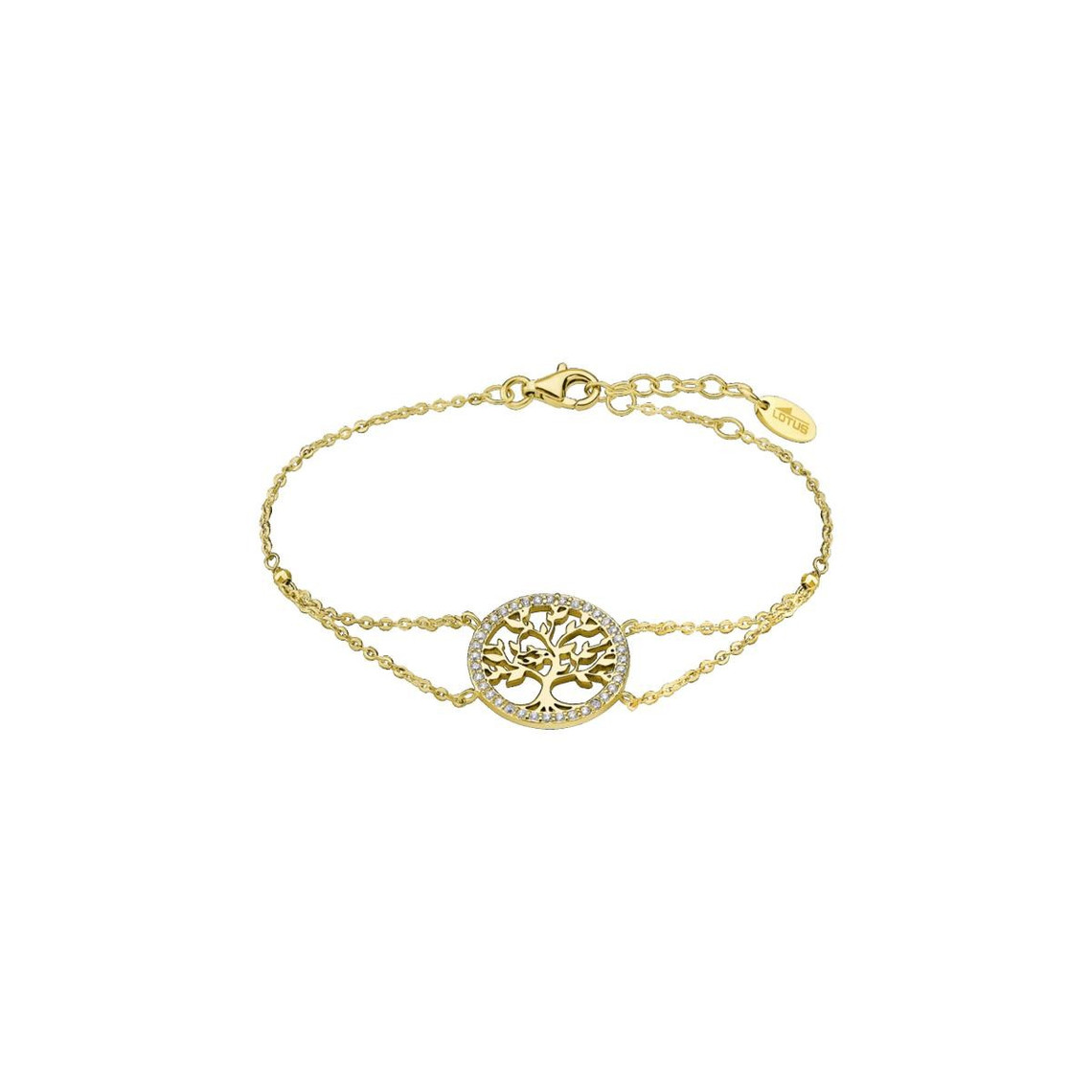 bracelet lotus silver tree of life lp1746-2-3 - bracelet arbre de vie et zircon femme