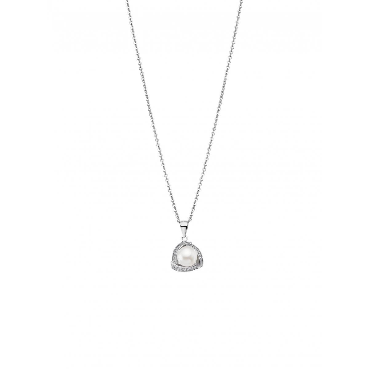 Collier et pendentif Lotus Silver LP1928-1/1 - perles Argent Femme