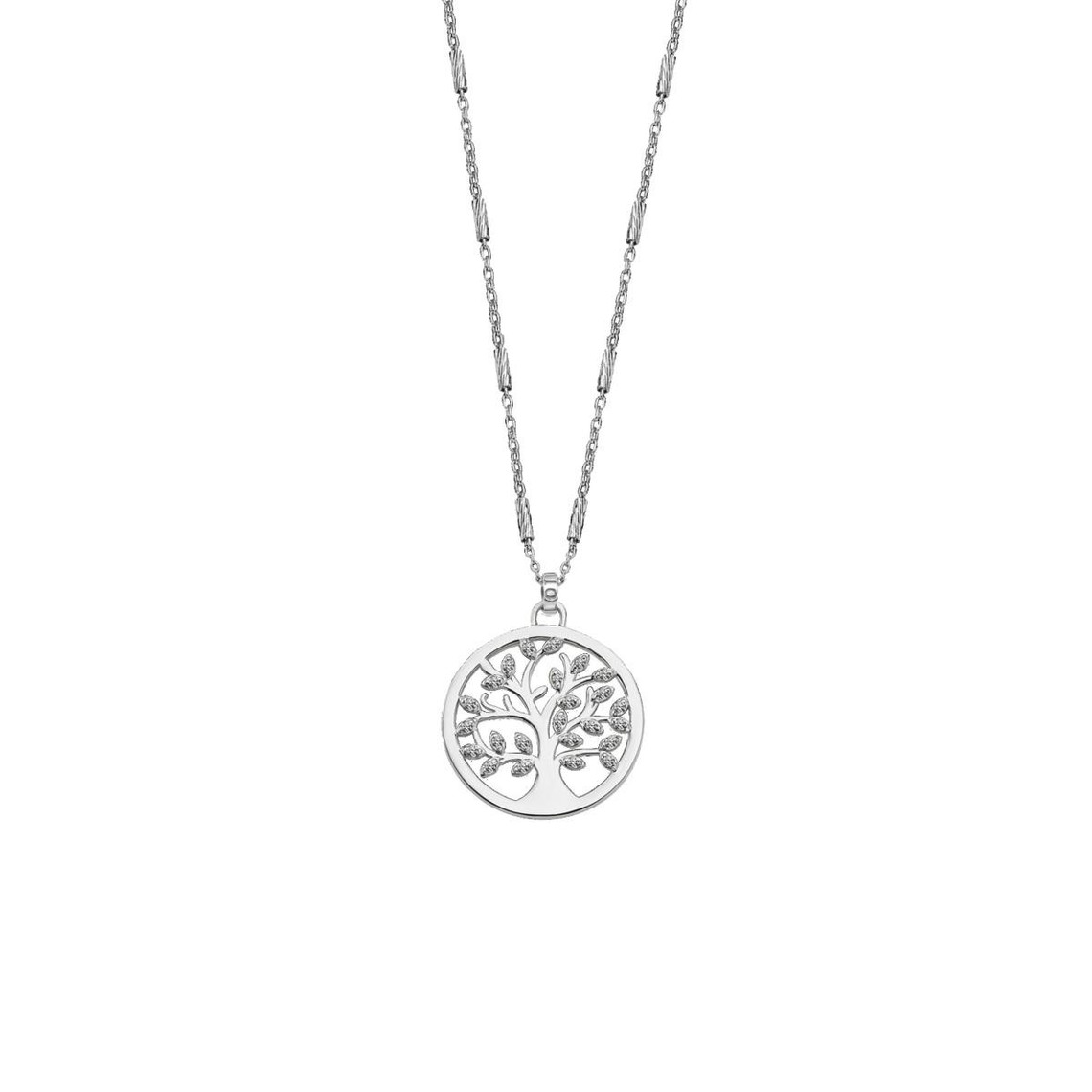 collier et pendentif lotus silver tree of life lp1892-1-1 - collier et pendentif tree of life argent  femme