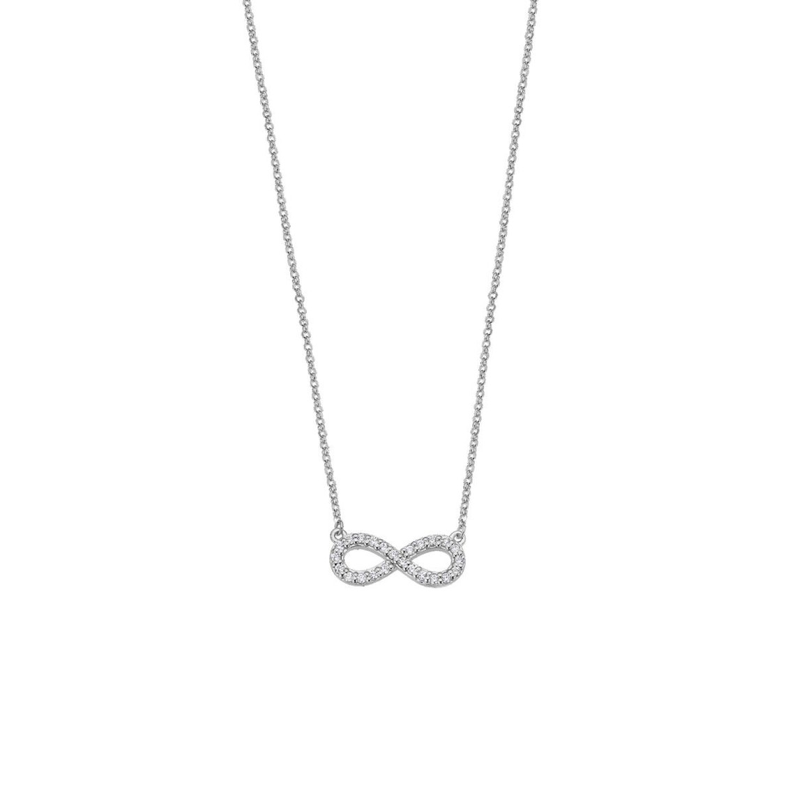 collier et pendentif lotus silver trendy lp1253-1-1 - collier et pendentif  argent infini serti  femme