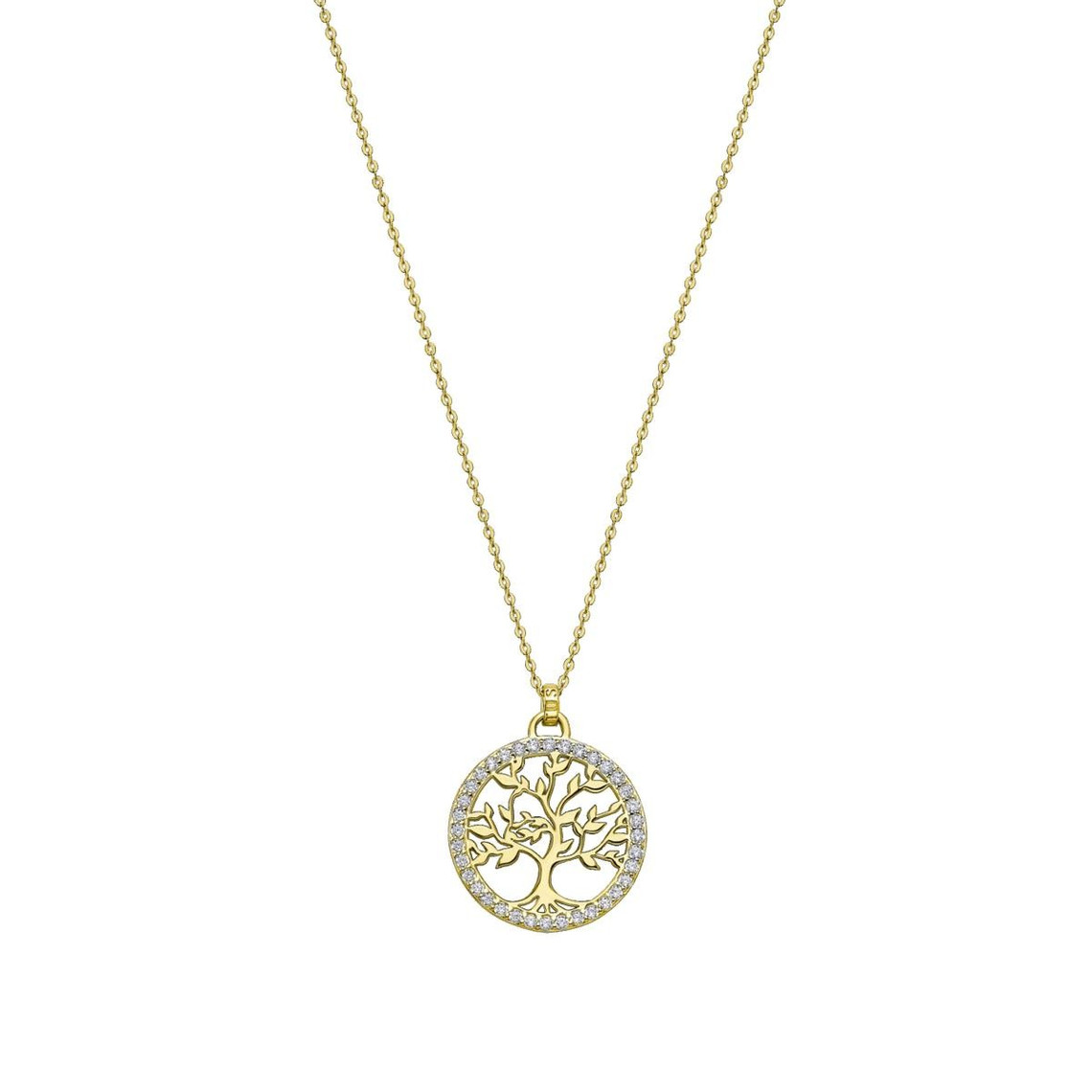 collier lotus silver tree of life lp1746-1-2 - collier pendentif ajouré arbre de vie femme