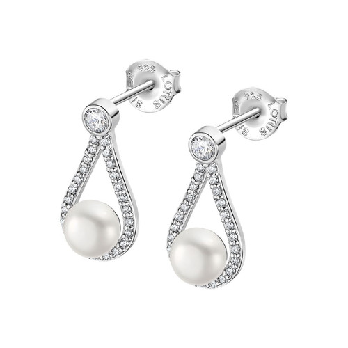 Lotus Silver - Pendantes Lotus Silver Pearls LP3481-4-1 Argent Argent - Boucles d'Oreilles pour Femme