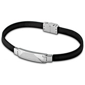 Bracelet Men Basic LS1036-2-2 - Bracelet Cuir Noir Homme