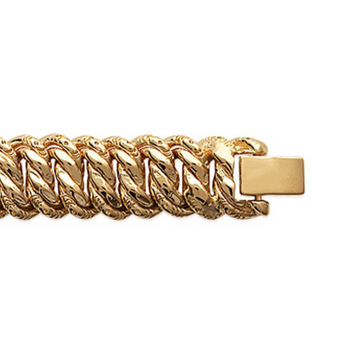 Maison de la Bijouterie - Bracelet femme maille américaine plaqué or - YZYYY0ZU - Bracelets
