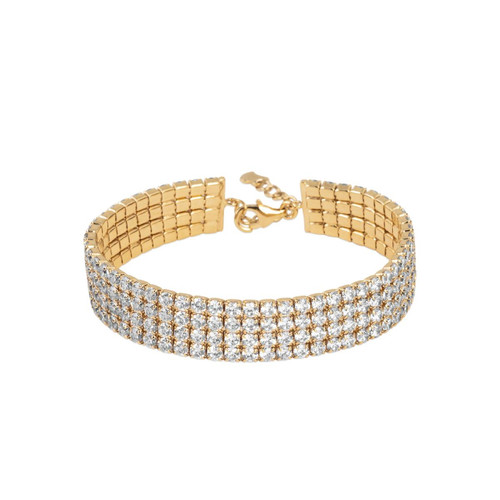 Maison de la Bijouterie - Bracelet femme plaqué or - UW306UZV - Bracelet Blanc