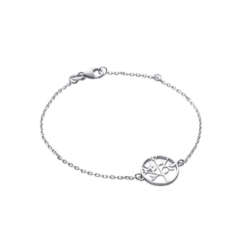 Maison de la Bijouterie - Bracelet femme argent rhodié arbre de vie - WYZY65ZV - Bracelet Argenté pour Femme