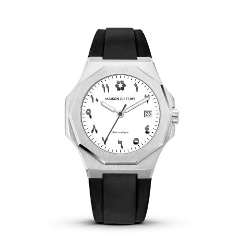 Maison Du Temps - Montre Maison Du Temps - MTZeta Arabic silicon noir - Montre Chronographe mouvement Automatique